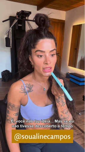 Aline Campos (@soualinecampos), atriz e influenciadora, fala sobre os perigos do HPV.