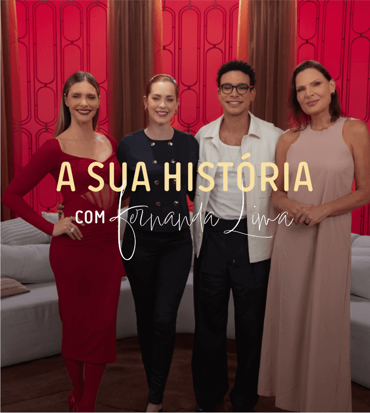 Fernanda Lima ao lado de Sophia Abrahão, Sérgio Malheiros e da sexóloga Laura Müller no episódio especial de Dia dos Namorados sobre amor real, rotina e cuidado a dois