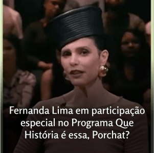 Fernanda Lima em participação especial no programa “Que História é Essa, Porchat?”, falando sobre prevenção do HPV.