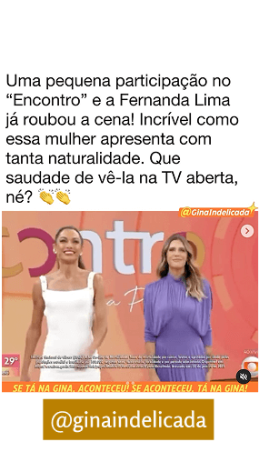 Gina Indelicada (@ginaindelicada), influenciadora, participa da campanha de conscientização sobre o HPV.