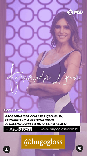 Hugo Gloss (@hugogloss) usa sua plataforma para informar sobre prevenção ao HPV.