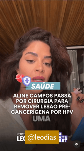 Leo Dias (@leodias), colunista e jornalista, apoia a campanha de prevenção ao HPV.