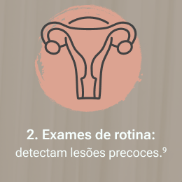 Ícone de exame ginecológico simbolizando Papanicolau e exames de rotina segundo a OMS